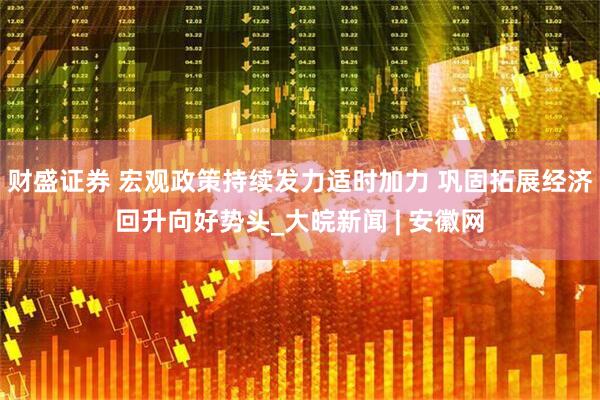 财盛证券 宏观政策持续发力适时加力 巩固拓展经济回升向好势头_大皖新闻 | 安徽网