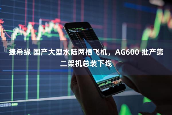 捷希缘 国产大型水陆两栖飞机，AG600 批产第二架机总装下线