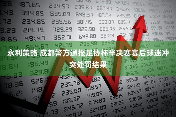 永利策略 成都警方通报足协杯半决赛赛后球迷冲突处罚结果